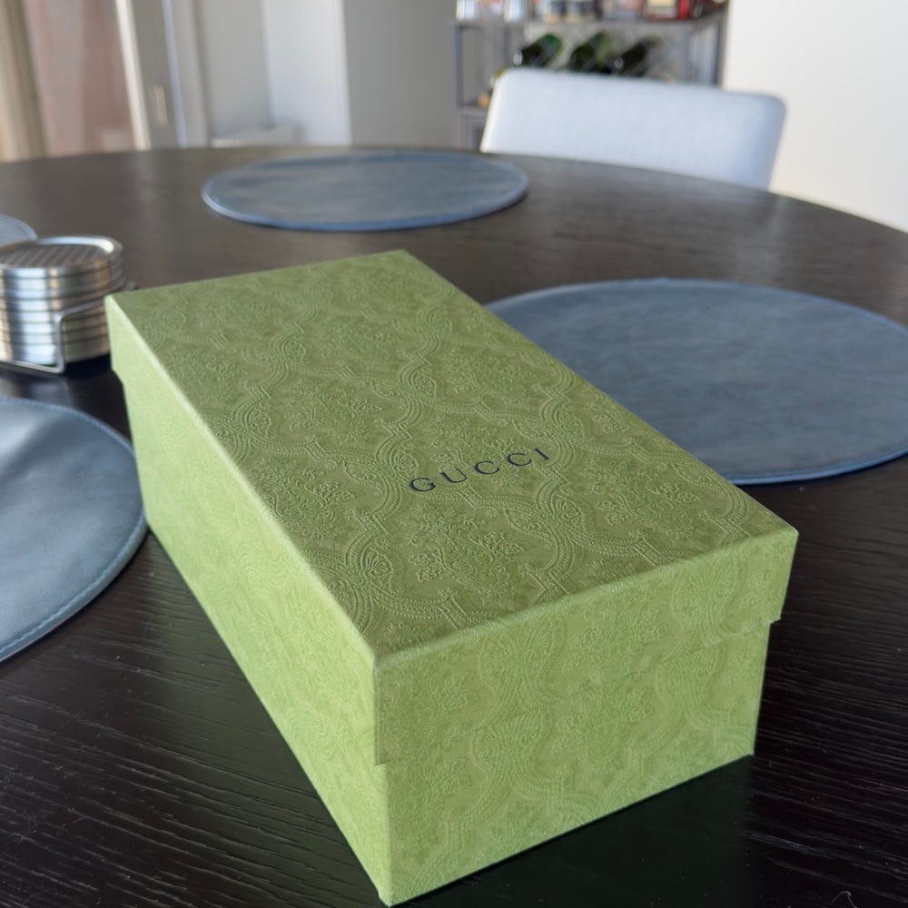 Gucci Beige Monogram Slingback Shoes - Picture 5 of 7